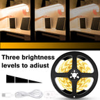 USB Motion Sensor LED Light Strip – Smart Under Cabinet &amp; Ambient Lighting