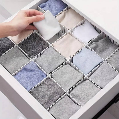 4pcs Cuttable Drawer Dividers for DIY Storage Organization