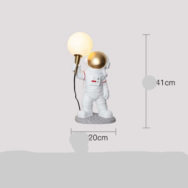 Creative Astronaut Table Lamp for Boys' Bedroom Decor