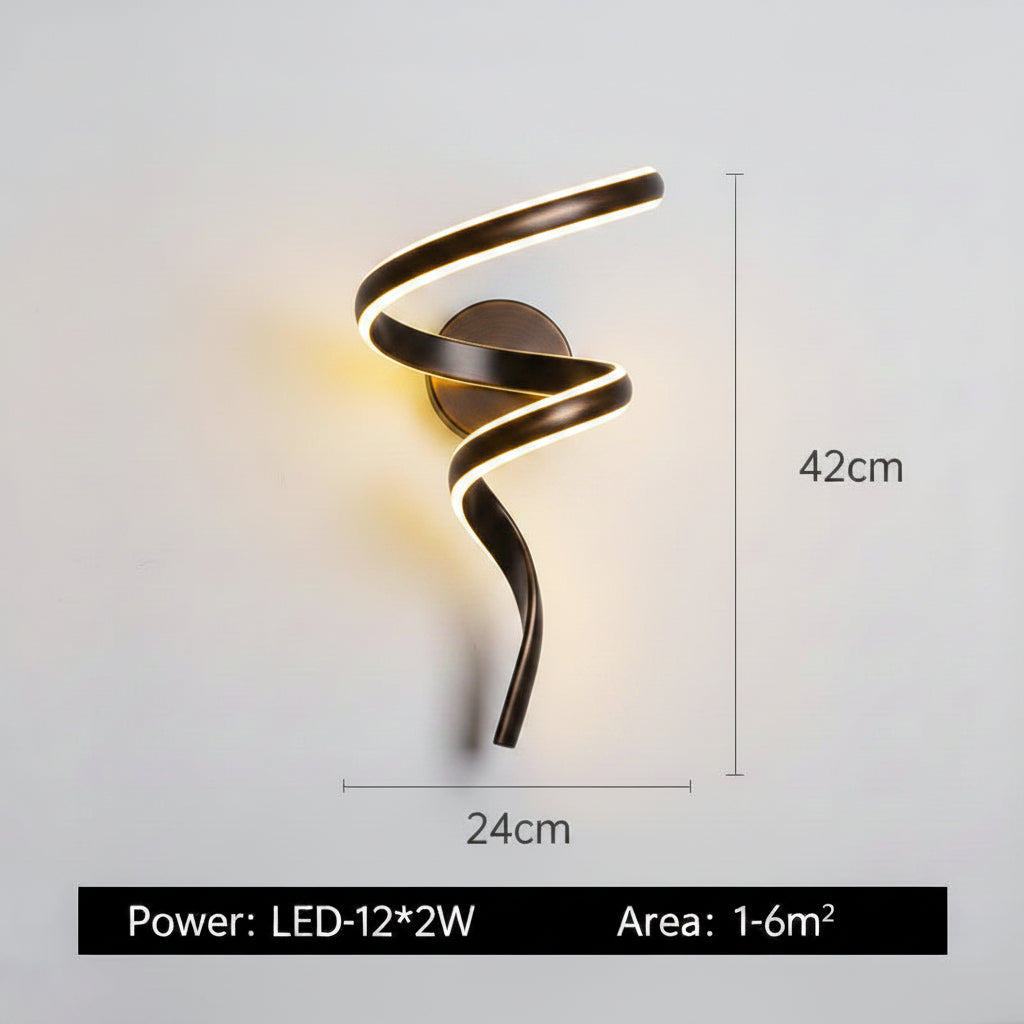 Modern LED Wall Lamp – Minimalist Decorative Wall Light with 3-Color Dimming