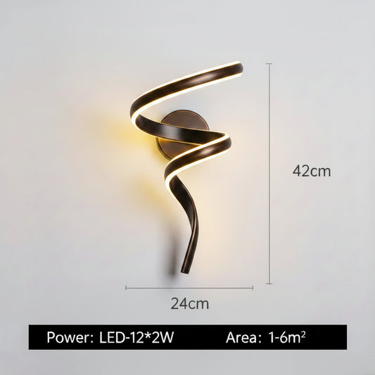 Modern LED Wall Lamp – Minimalist Decorative Wall Light with 3-Color Dimming