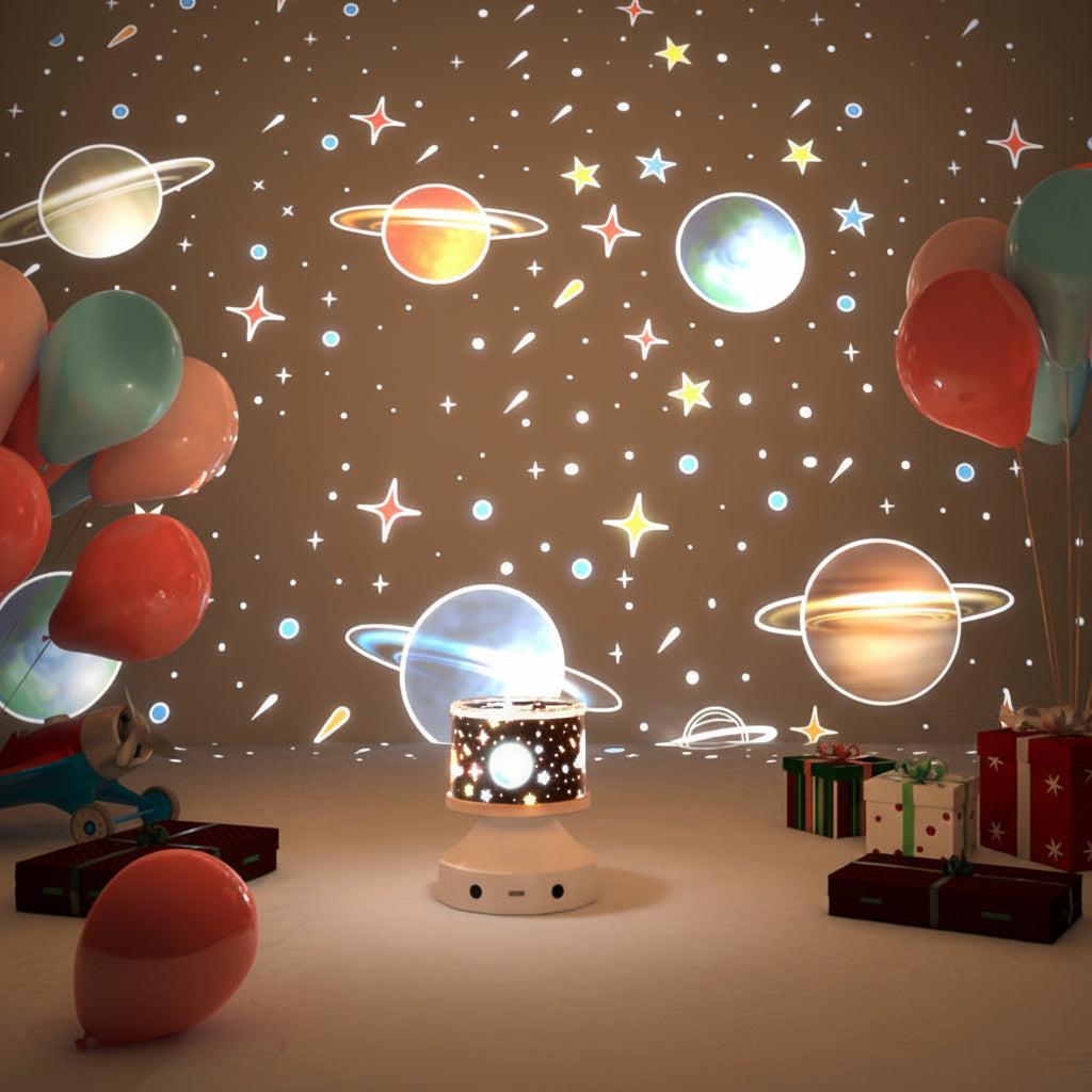 Starry Sky Projector Lamp – Galaxy Night Light with Bluetooth Speaker