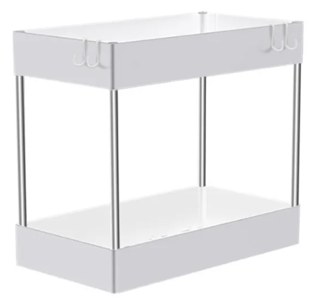 2-Tier Under Sink Storage Organizer – Space-Saving Cabinet Storage Solution