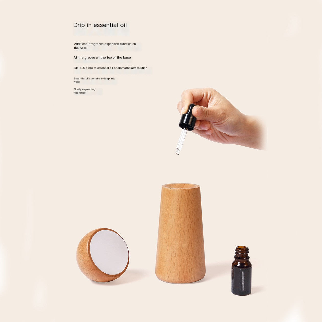Voice-Control Wooden Night Light – Rechargeable Smart LED Bedside Lamp