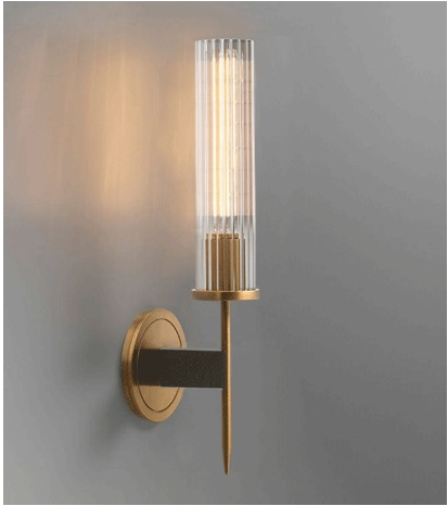 Crystal Wall Sconce – Single Head Modern Candlestick Wall Light (One Piece)