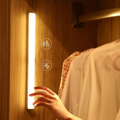1pc Rechargeable LED Motion Sensor Cabinet Light Strip