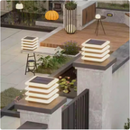 Stainless Steel Solar Pillar Lamp – Waterproof Outdoor LED Garden And Gate Post Light