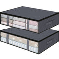 Under Bed Storage Containers – Foldable Clothes &amp; Blanket Storage Bags(Set)