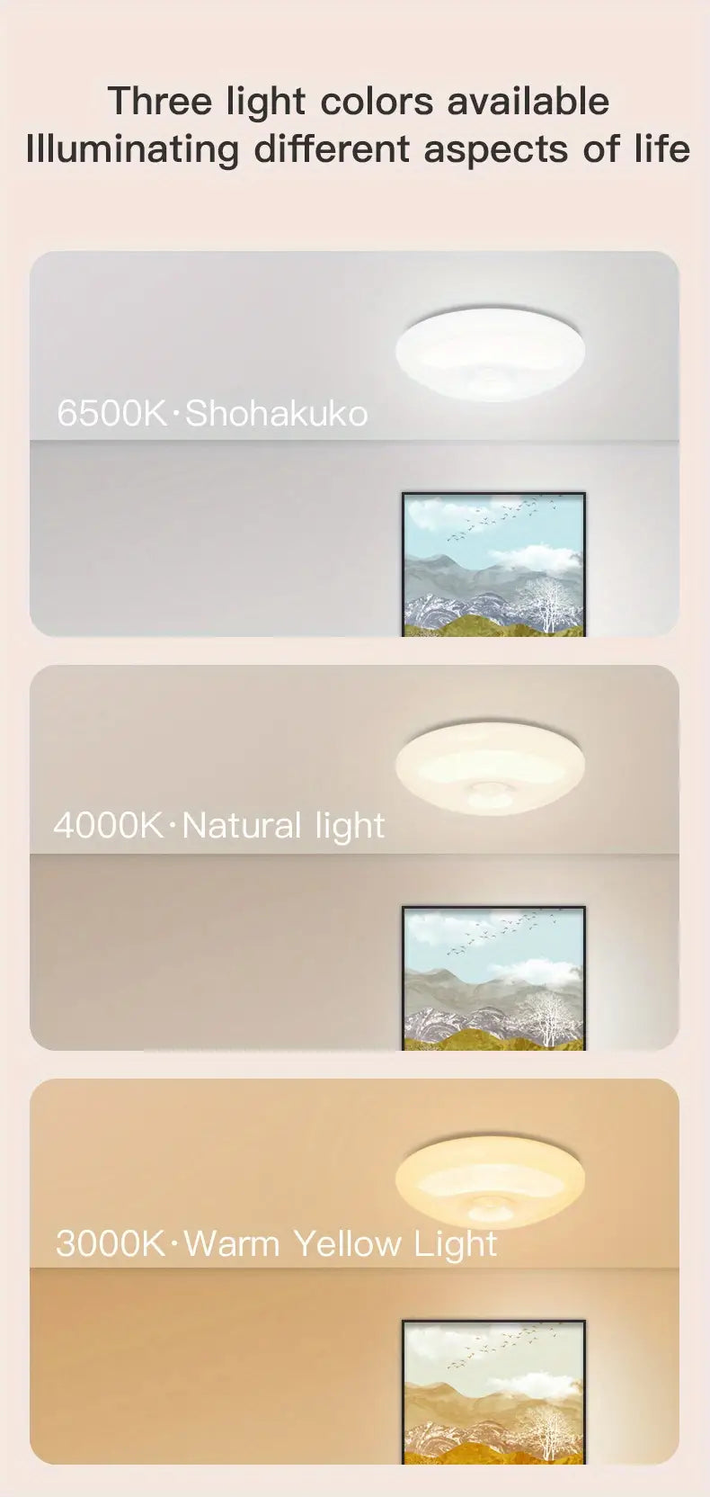 Wireless Motion Sensor LED Ceiling Light – Dimmable And Rechargeable