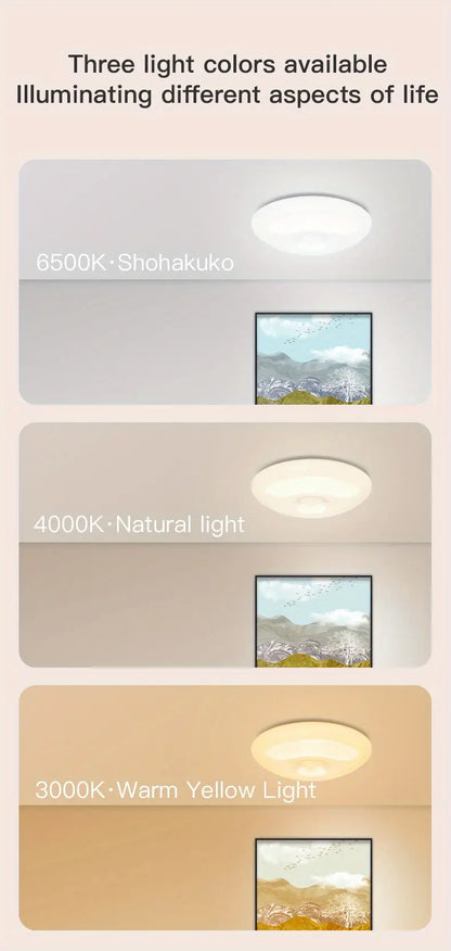 Wireless Motion Sensor LED Ceiling Light – Dimmable And Rechargeable
