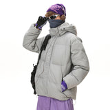 Dopamine Outdoor Three-proof Multi-pocket Hooded Couple Cotton Clothes Coat