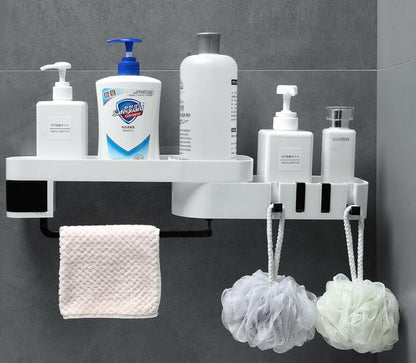 Suction Wall Shelf – No-Drill Bathroom  Kitchen Storage Rack