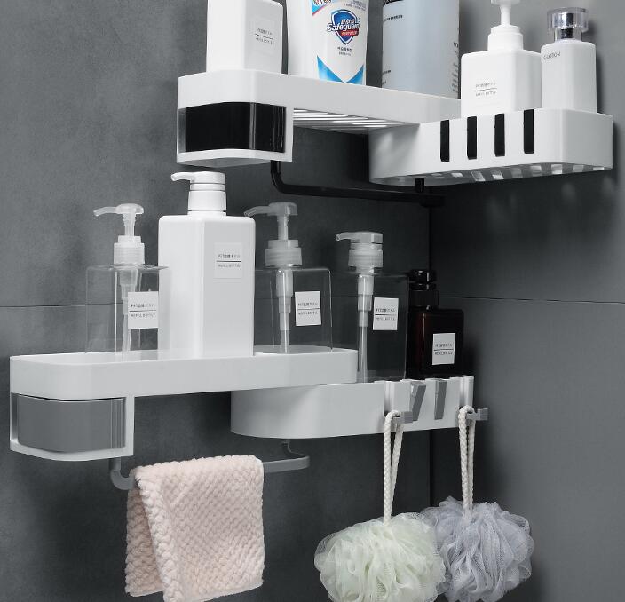 Suction Wall Shelf – No-Drill Bathroom  Kitchen Storage Rack