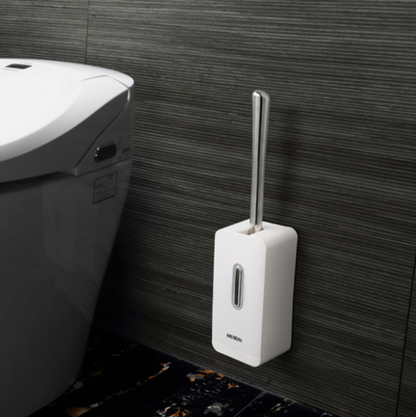 Wall Mounted Toilet Brush with Automatic Lid – Modern Bathroom Cleaning Solution