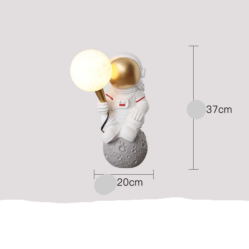 Creative Astronaut Table Lamp for Boys' Bedroom Decor