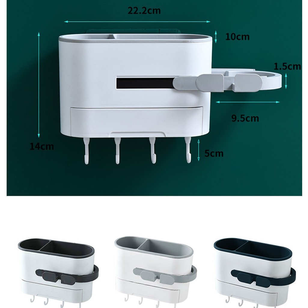 Hair Dryer Hanger for Bathroom Storage Shelf