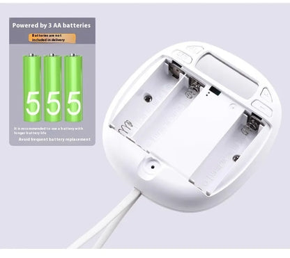 Rechargeable Vibrating Alarm Clock with Silent Wake-Up Mode