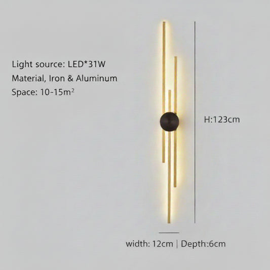 Modern Wall Lamp – Minimalist LED Wall Light for Living Room, Bedroom & Staircase