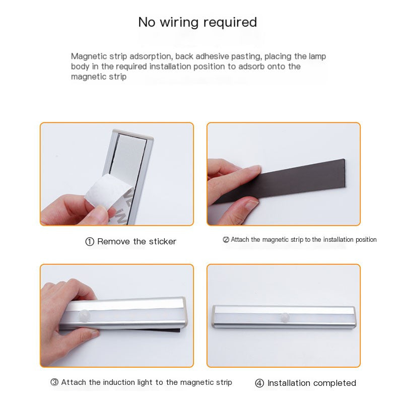 USB Rechargeable LED Induction Light – Motion Sensor Wireless Light Bar
