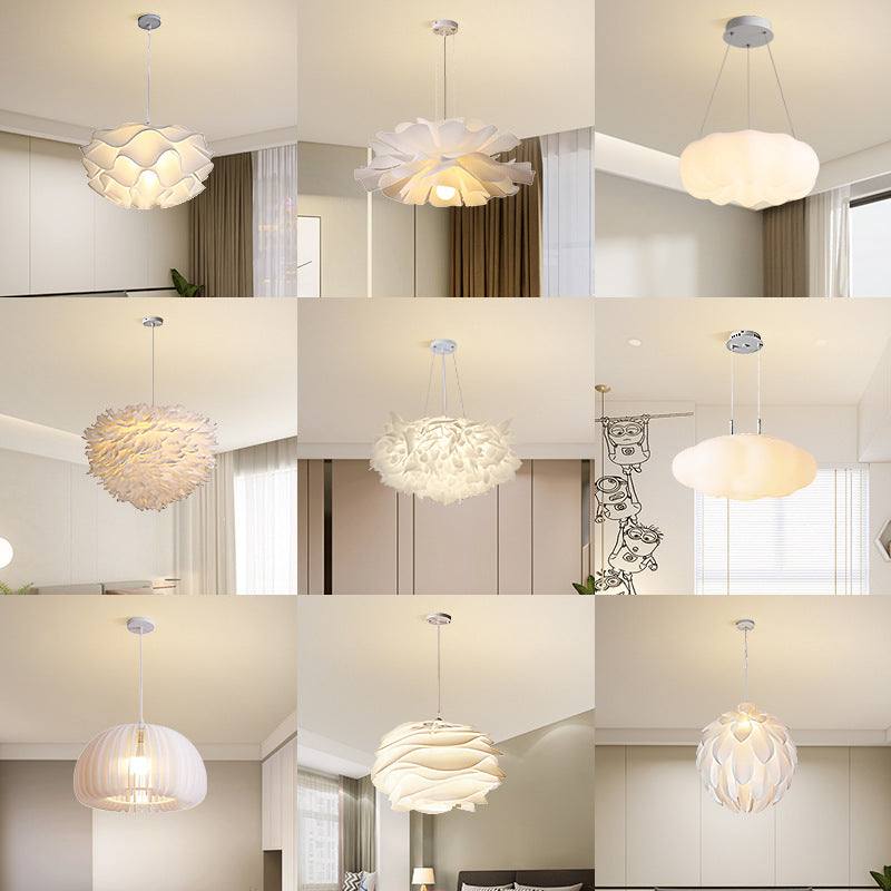 Modern LED Chandelier – Creative Ceiling Light with 3-Color Dimmable Lighting