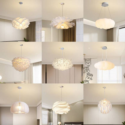 Modern LED Chandelier – Creative Ceiling Light with 3-Color Dimmable Lighting
