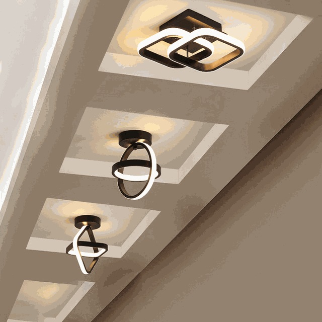 Modern LED Ceiling Light – Minimalist Round Flush Mount Light Fixture