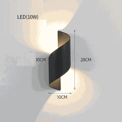 Waterproof Solar-Powered LED Wall Light