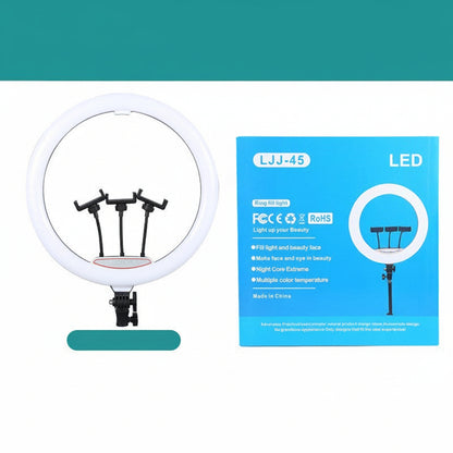(Live Streaming Ring Light Kit – Professional LED Fill Light for Photography &amp; Content Creation26cm)