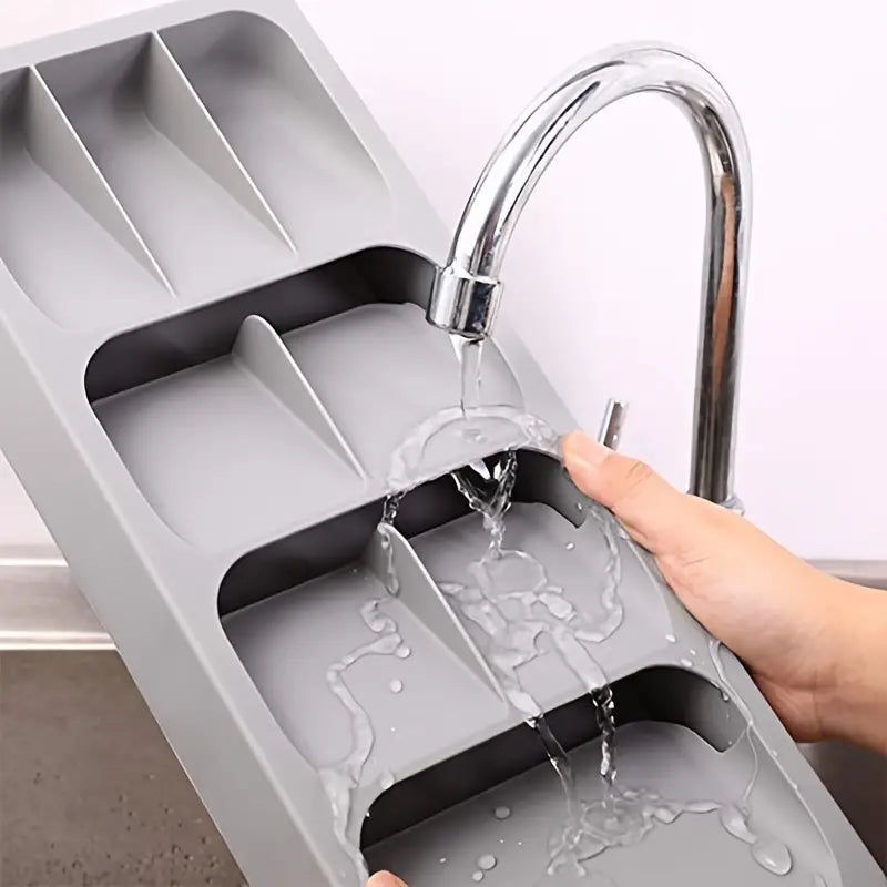 Expandable Silverware Organizer Tray – Neat, Organized Kitchen Drawers