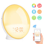 Creative Multifunctional LED Alarm Clock with Sunrise Simulation