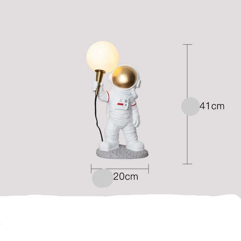 Creative Astronaut Table Lamp for Boys' Bedroom Decor