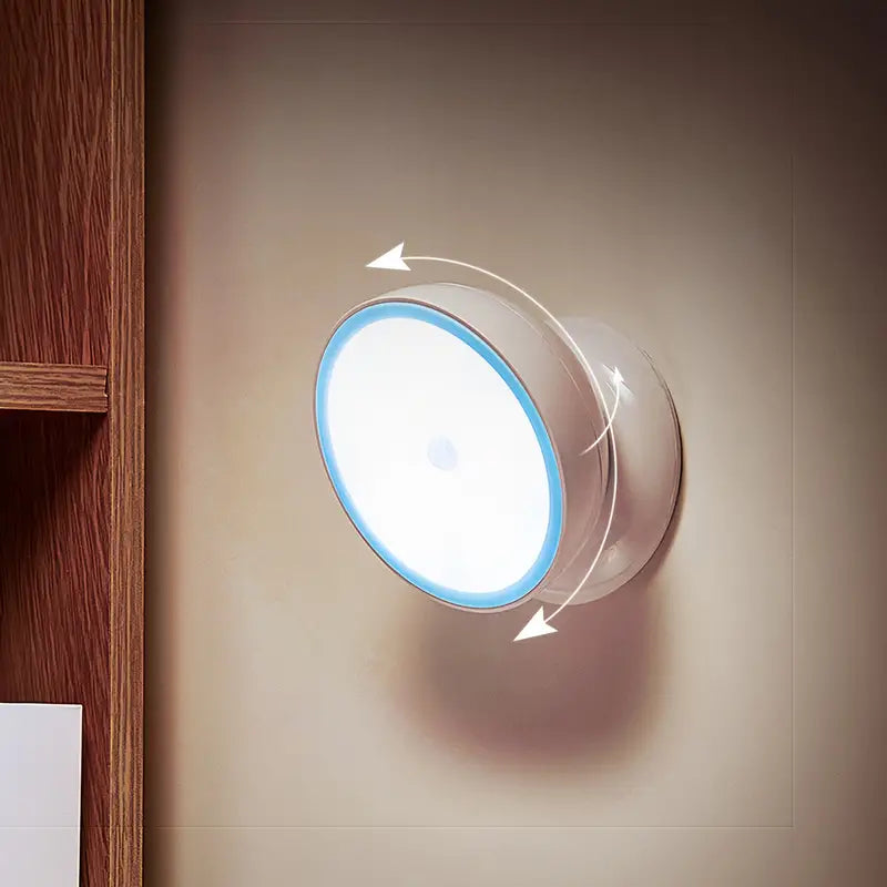 LED Motion Sensor Light with 360° Rotation and USB Charging