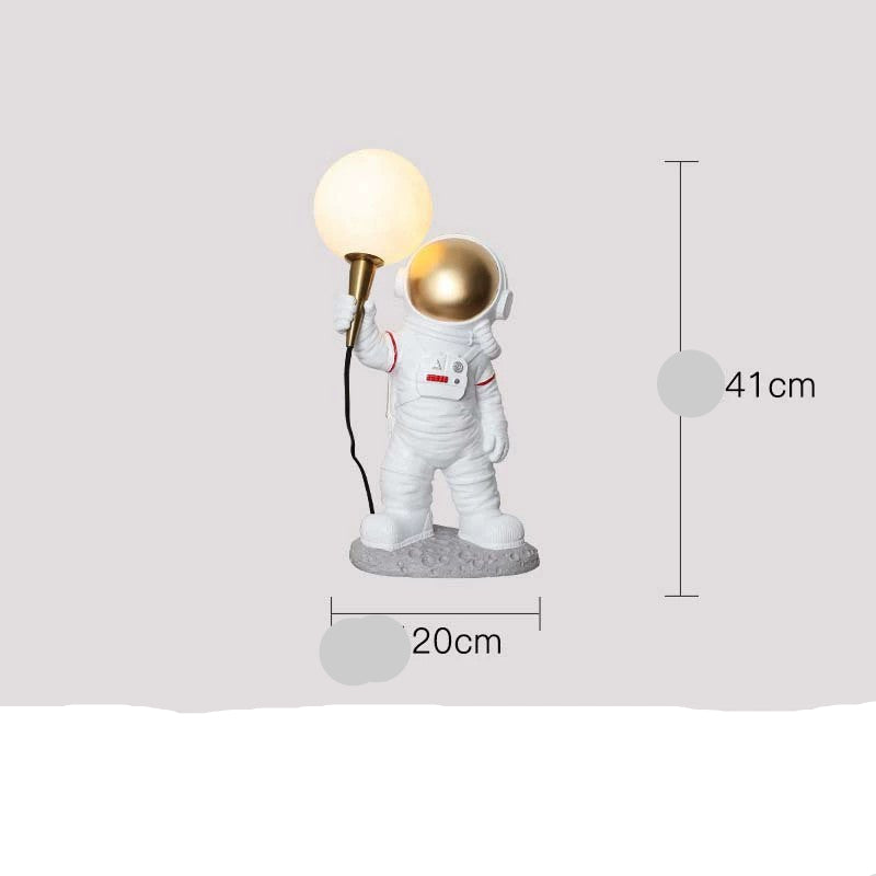 Creative Astronaut Table Lamp for Boys' Bedroom Decor