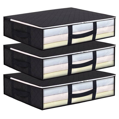 Foldable Under Bed Storage Bags with Clear Window (1pc)