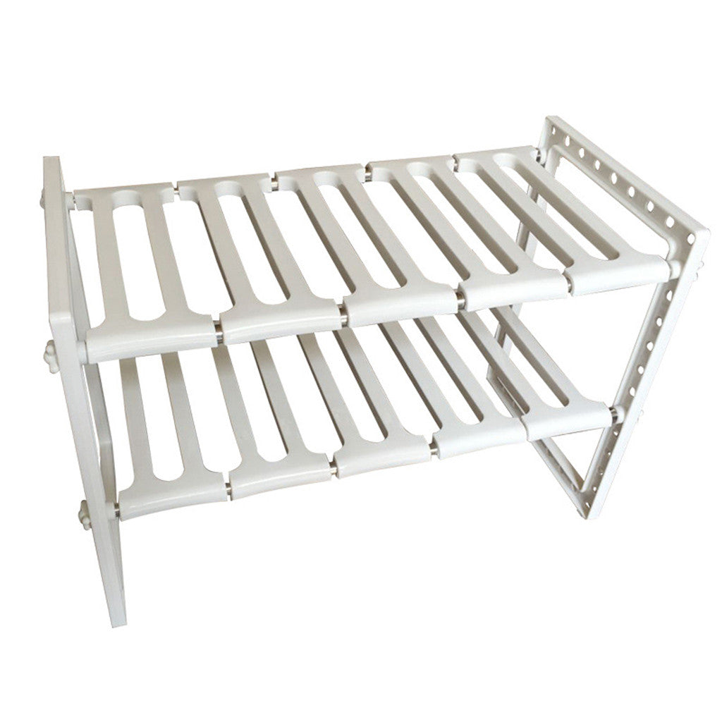 Adjustable 2-Tier Under Sink Organizer – Maximize Hidden Storage Space