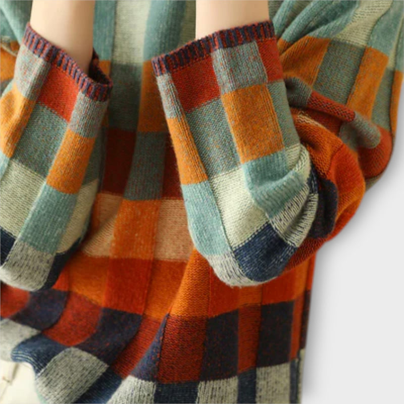 Patchwork Turtleneck