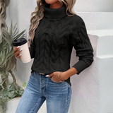 Amelia - Elegant Sweater with High Collar